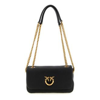 Pinko Pinko, Dames, Tassen, Zwart, Maat: ONE Size Leer