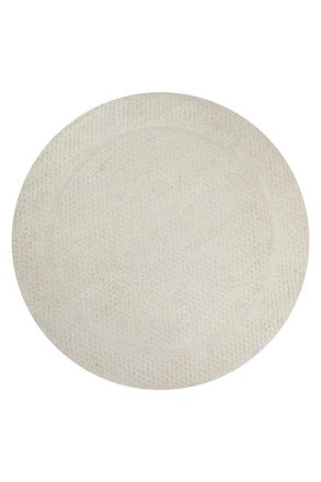 Wecon Home Alfombra redonda crudo dise&ntilde;o tufting a mano en relieve 200 rd