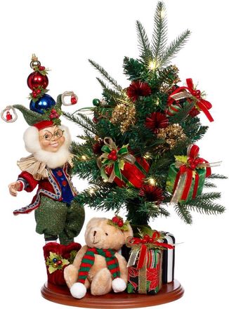 Mark Roberts Decorating Tree Elf Scene with Lights, Small in Red at Nordstrom