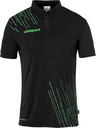 Uhlsport Mens Score 26 Poly Polo Shirt Boys Sports, Black/Fluo Green, XXXXX-Large