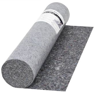 vidaXL Fieltro Antideslizante De Pintor 50 M 280 G/m&sup2; Gris Vidaxl