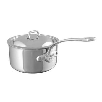 Bloomingdale's MCook 1.9 qt Stainless Steel Saucepan & Lid in Silver at Nordstrom