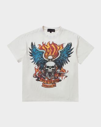 Who Decides War by Ev Bravado Mens Bad To The Bone Cotton T-Shirt