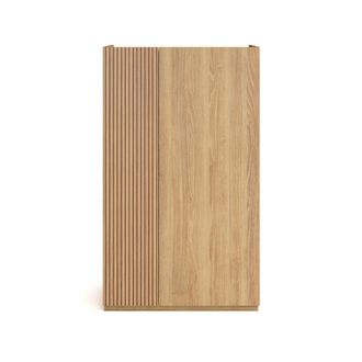 HERDASA Herdasa, Mueble Auxiliar De Almacenamiento En Melamina, Modelo Akra, Roble Dorado-vallado