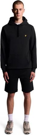 Lyle & Scott Long Sleeve Pull Over Hoodie in Jet Black at Nordstrom, Size Xx-Large