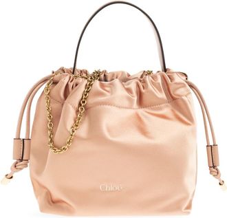 Chlo&eacute; Icons Mini Handtas - Dames - Schoudertassen - Roze - ONE Size - Leer - Tassen