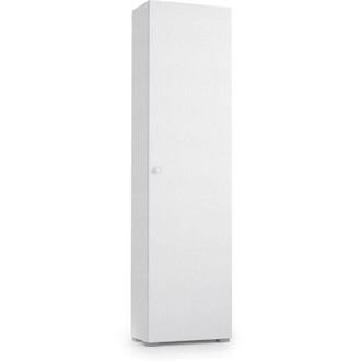 Dmora Armadio multiuso 1 anta Fiordaliso, Mobile multiuso a 1 Anta, Scarpiera con ripiani, 100% Made in Italy, 50x30h182 cm, Rovere, con imballo rinforzato