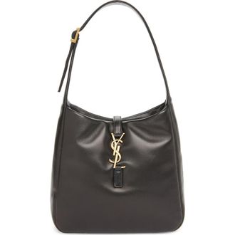 Saint Laurent Small Le 5 &Agrave; 7 Leather Shoulder Bag in Noir at Nordstrom