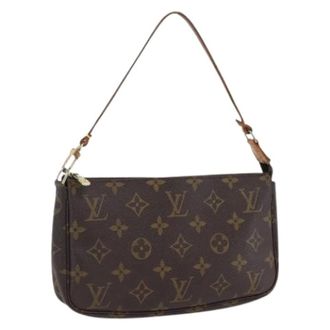 Louis Vuitton Pre-owned Shoulder Bags, female, Brown, Size: ONE SIZE Pre-owned Vintage Canvas Shoulder Bag