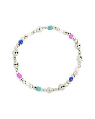 Sterling Forever 4mm Pearl Truvy Shell Beaded Stretch Bracelet