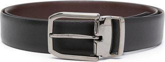 Boggi Milano reversible leather belt - men - Calf Leather - 105 - Black