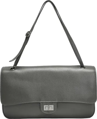 Tiffany & Fred 33Cm Leather Flap Tote