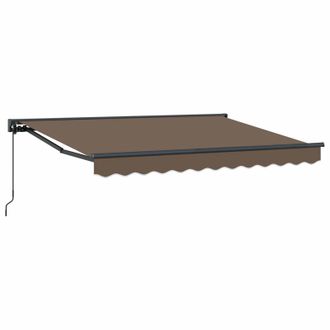 vidaXL Toldo Retr&aacute;ctil Manual Topo 2,5 X 2 M Poli&eacute;ster Y Aluminio Vidaxl