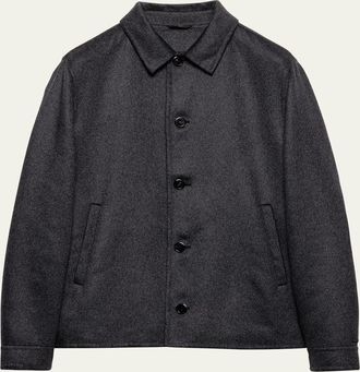 Prada Mens Cashmere Shirt Jacket