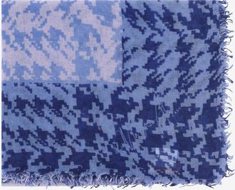 Mala Alisha Hahnentritt-Stola aus Kaschmir Trellis