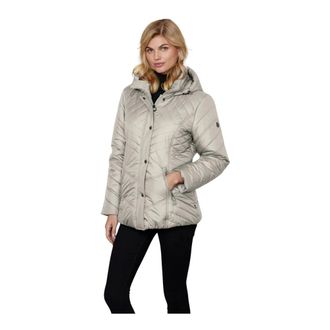 Junge Winter Jackets, female, Beige, Size: 5XL Quilted Winter White Jacket Comfort Fit