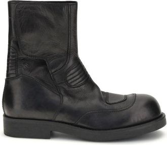 Maison Margiela Mens Leather Ankle Boots - Black - Size EU 40