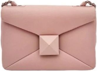 Valentino Pre-owned Leren Crossbodytas - Dames - Vintage Schoudertas - Roze - ONE Size - Leer - Vintage