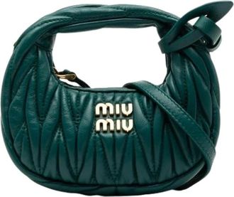 Miu Miu Pre-owned Mini Bags, female, Green, Size: ONE SIZE Pre-owned The Wander