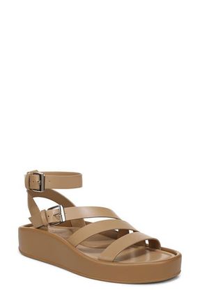 Naturalizer So Sweet Platform Ankle Strap Sandal in Dune Dust Tan at Nordstrom, Size 8.5