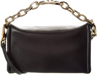 Valentino Vlogo Leather Shoulder Bag