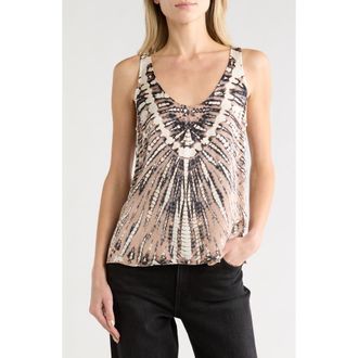 Young Fabulous & Broke Nari Satin Tank in Shiitake Nexus Wash at Nordstrom Rack, Size Medium
