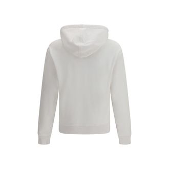 Ami Mens White Cotton Sweatshirt Clothing