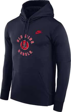 Nike Ole Miss Rebels Nike Mens Therma-FIT Pullover Hoodie in Blue | M41563P400MISI-NVY