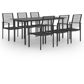 vidaXL Juego De Comedor Para Jard&iacute;n 7 Piezas Vidaxl