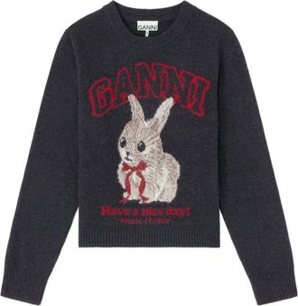 Ganni Jumpers Black - female - Ganni - Round-neck Knitwear - Black - XS - Knitwear