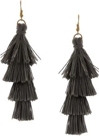 Olivia Welles Talia Tassel Drop Earrings in Silver at Nordstrom Rack