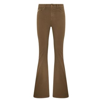 Lois Elephant Leg Jeans - Dames - Flared Jeans - Bruin - W28 - Katoen - Jeans