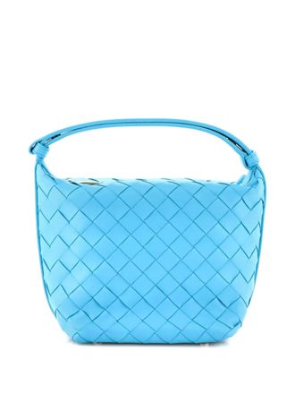 Bottega Veneta Wallace Intrecciato Nappa Mini shoulder bag - Blauw