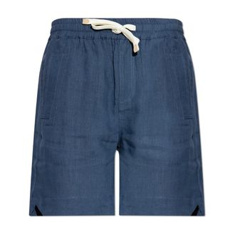 Eleventy Casual Shorts, male, Blue, Size: W34 Linen Shorts