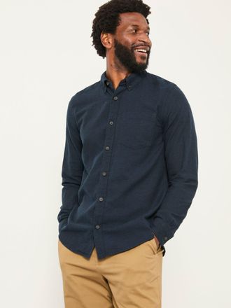 Fat Face FatFace Oxlow Navy Long Sleeve Plain Shirt