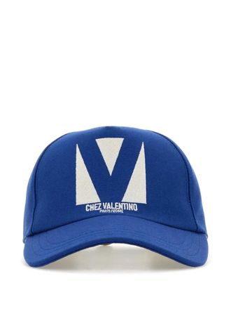 Valentino Garavani Chez cotton cap - Blue
