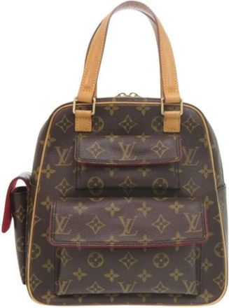 Louis Vuitton Pre-owned Handbags, female, Brown, Size: ONE SIZE Pre-owned Vintage Canvas Handbag