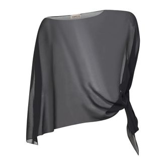 Blanca Vita Sdefy Stole - female - Blanca Vita - Ponchos - Black - ONE SIZE - Jackets