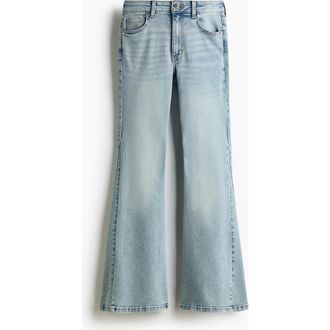 H&M Flared High Jeans in Light Denim Blue at Nordstrom, Size 18