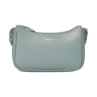 Emporio Armani Schoudertas van Gekorreld Leer - Dames - Tassen - Groen - Maat: ONE Size Leer