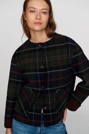 Barbour Marlow Wool Blend Overshirt Jacket