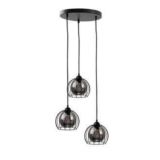 Netlighting Solo Cluster Pendant Ceiling Light Black 30cm 3x E27