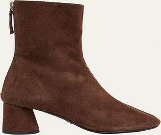 Proenza Schouler Glove Suede Block-Heel Ankle Boots