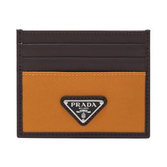 Prada Accessoires, Heren, Veelkleurig, ONE Size, Leer, Speedrock Kaarthouder