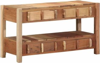 vidaXL Vidaxl - Gabinete De Tv Marr&oacute;n 83 X 33 X 46 Cm Madera Maciza Recuperada