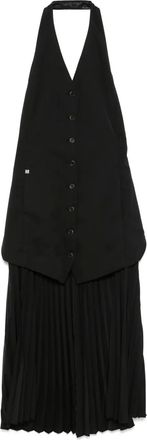 Helmut Lang Abito con scollo allamericana - Nero