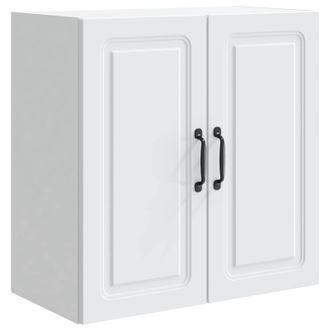 vidaXL Armario De Pared Blanco 59 X 31 X 60 Cm Madera De Ingenier&iacute;a Vidaxl