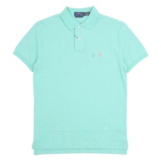 Polo Ralph Lauren Polo Shirts, male, Green, Size: S Embroidered-Logo Piqu&eacute; Polo Shirt