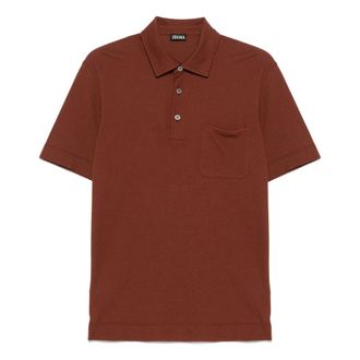 Ermenegildo Zegna Cotton Polo Shirt with 3 Buttons