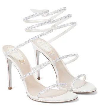 Rene Caovilla Cleo embellished leather sandals